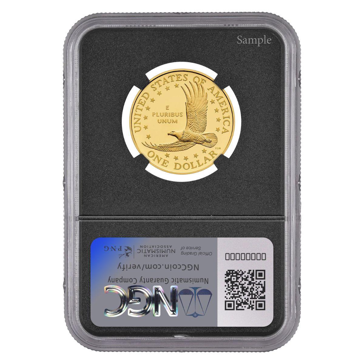 2025 1/2 oz Gold Sacagawea NGC PF70 UCAM - 25th Anniversary- Black