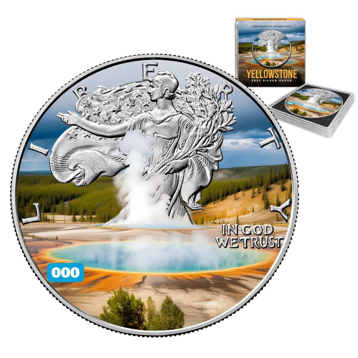 2025 Silver Eagle – Yellowstone - National Parks Series