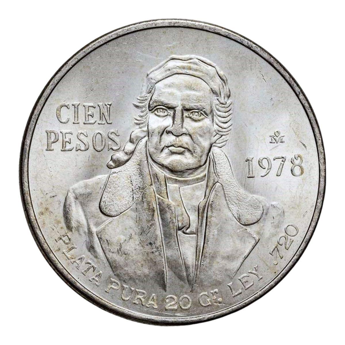 Y Cien Pesos メキシコ　ペソ銀貨　3枚セット 1978 Mexico Silver 100 Pesos Brilliant Uncirculated