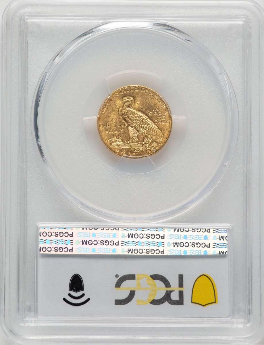 1913 $2.5 Indian Gold Quarter Eagle Coin PCGS MS63 | Rare