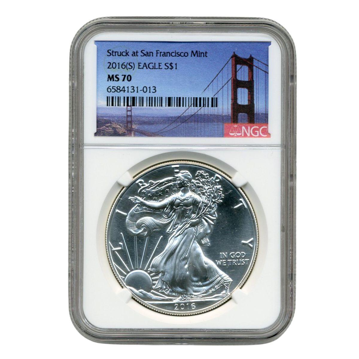 2016 (S) Silver Eagle NGC MS70 - The Secret Release