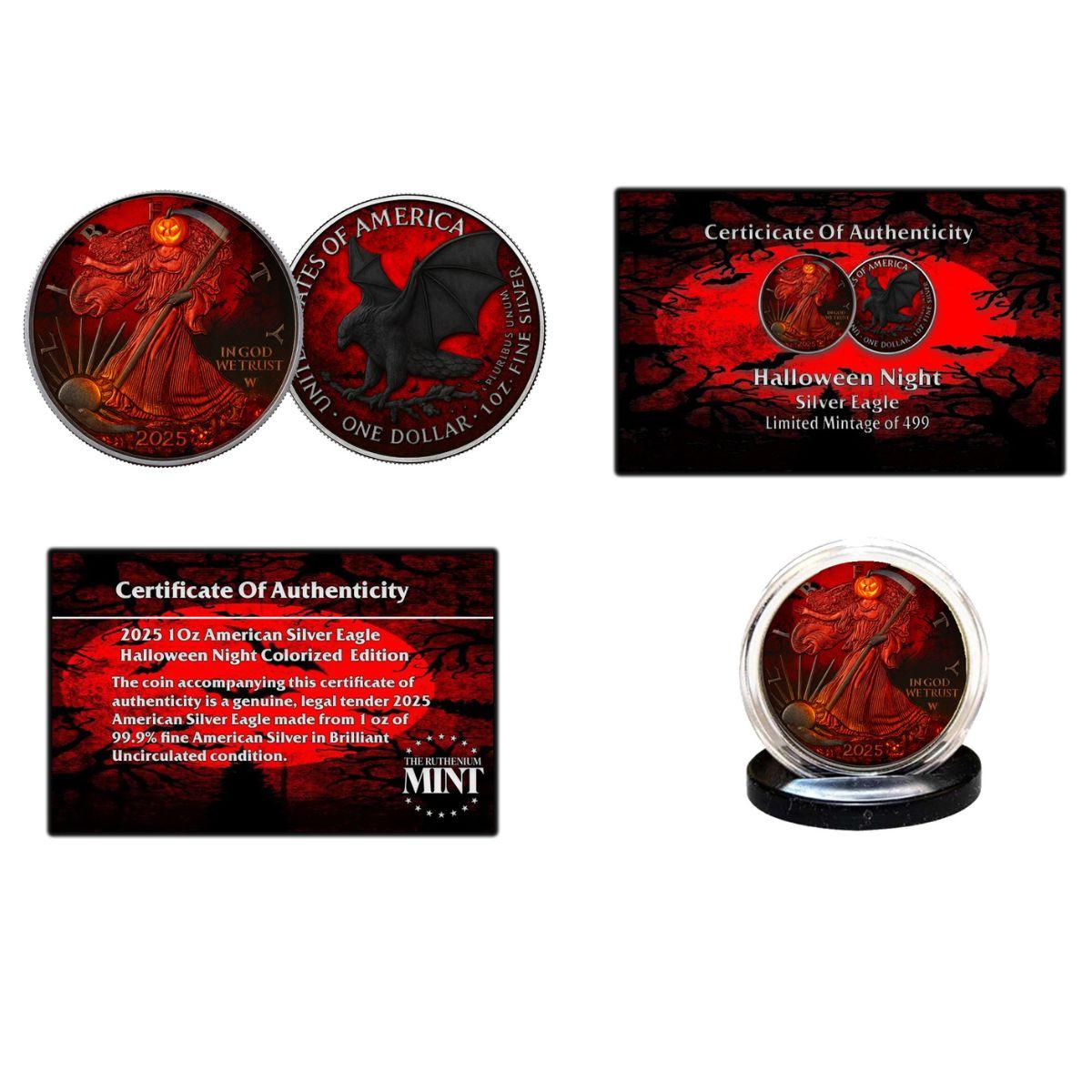 2025 1 oz Silver Eagle - Halloween - Limited Edition 1 of
