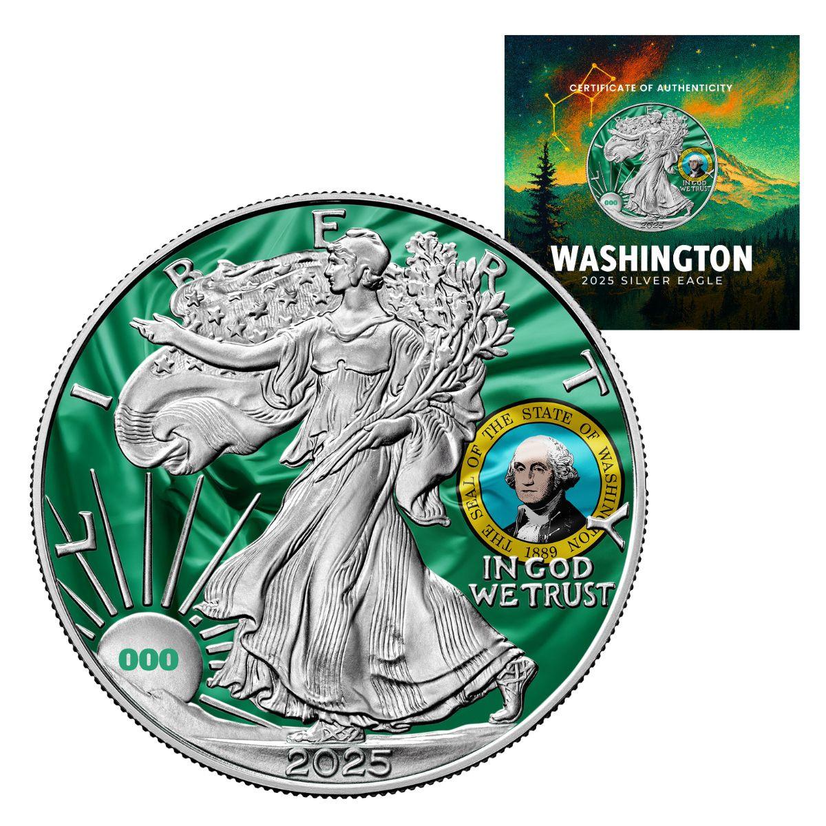 限定】2021 Colorized American Silver Eagle 限定】2021 Colorized