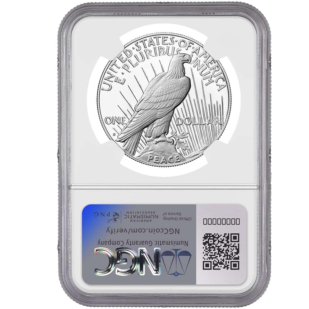 2023-S Peace Silver Dollar NGC PF70 UCAM Signed by Thomas Uram