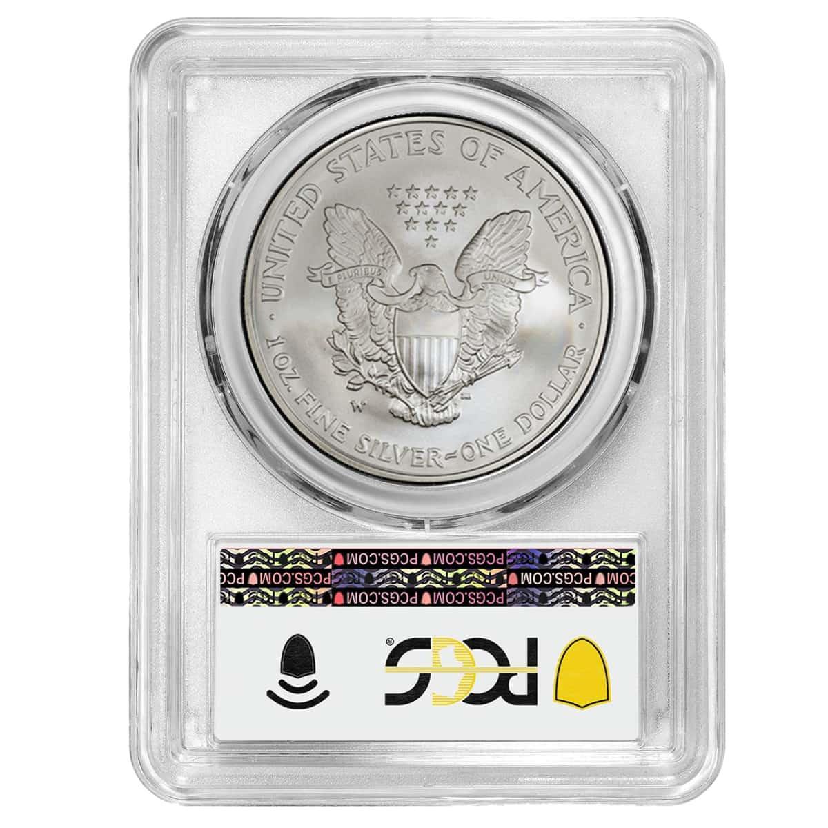 2006-W Burnished Silver Eagle PCGS SP70