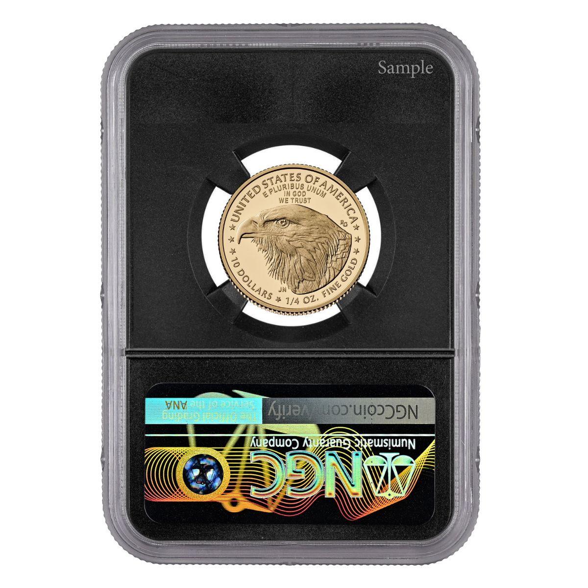 1776 - 2026 W 1/4 oz Gold Proof Liberty Bell Privy American Eagle