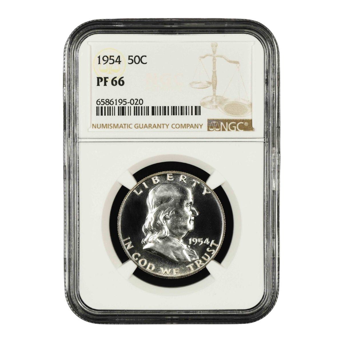 1954 Franklin Half Dollar NGC/PCGS PF66 1954 Franklin Half Dollar NGC/PCGS PF66