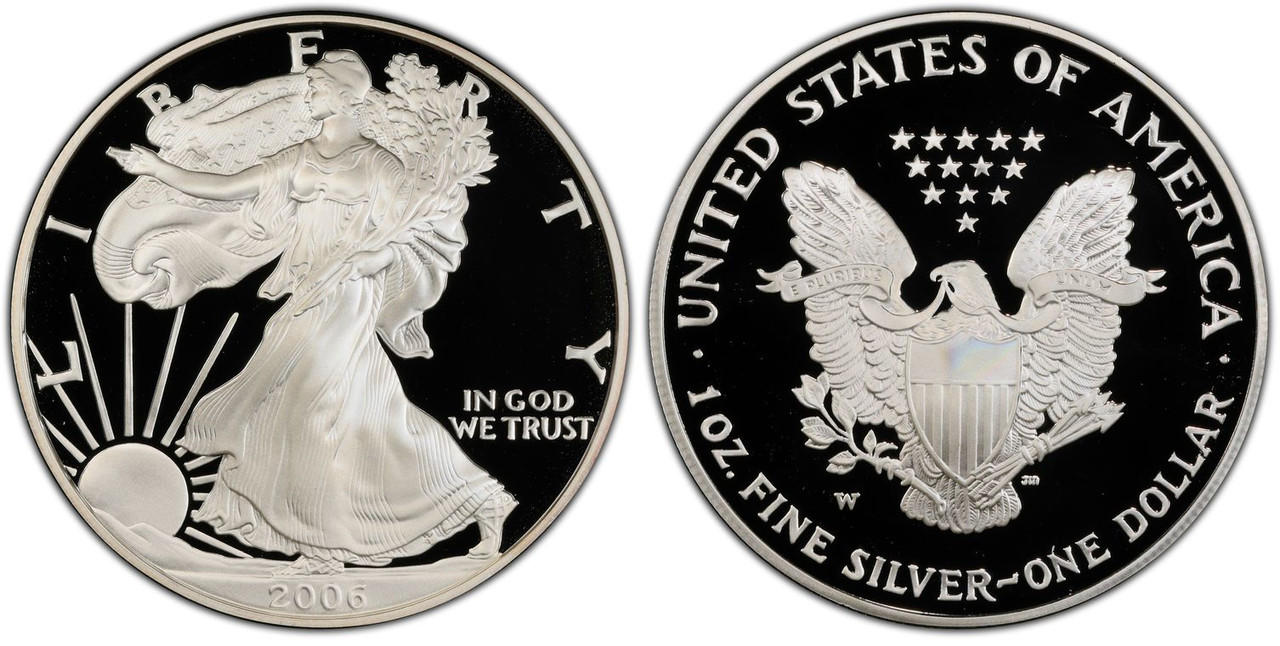 2006-W American Silver Eagle Proof (OGP & Papers) - Bullion Shark