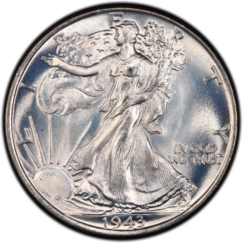 1943-P Walking Liberty Half Dollar Brilliant Uncirculated