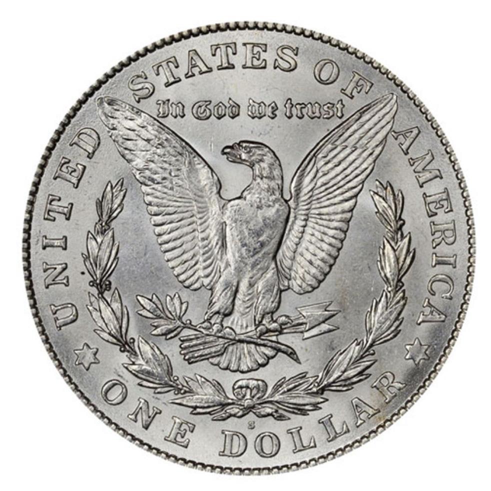 1921-S モルガンダラー NGC BU Morgan dollar サイン 1921-D Morgan Dollar Obverse and Reverse Struck Thru Mint