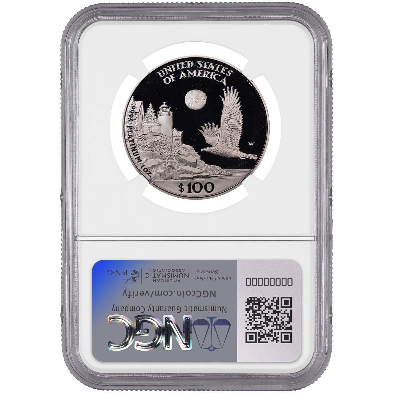 1998-W $100 Platinum Eagle NGC PF70 UCAM - Bullion Shark