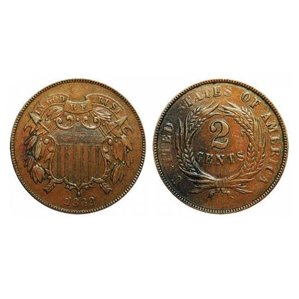 1864-1873 Two Cent Piece - Only One of Its Kind