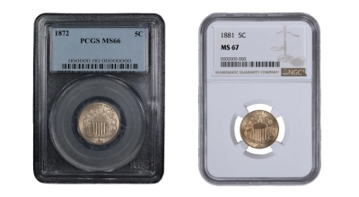 Certified Shield Nickels