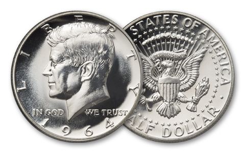 At Auction: 1964 JFK John F Kennedy United States US Silver Half