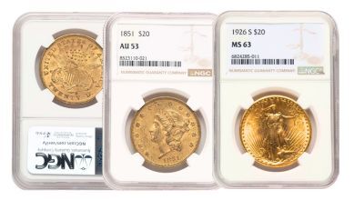 Certified $20 Gold Coins