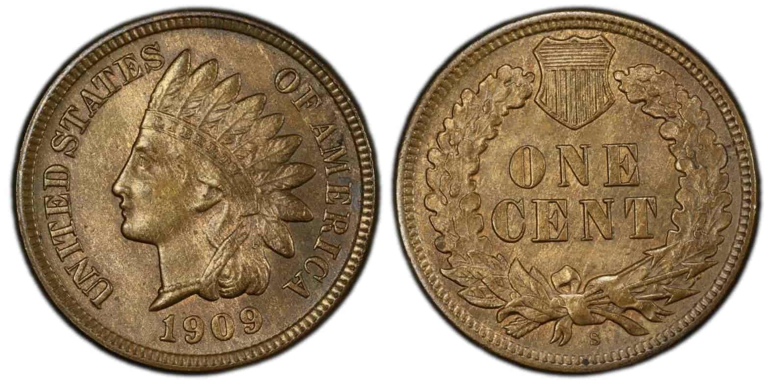 1909 S Indian Head Penny