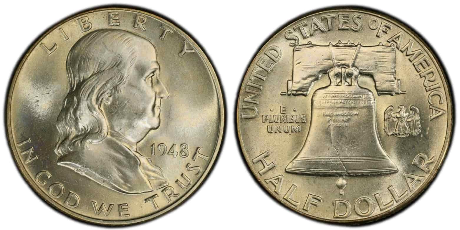 an image of 1948 Franklin Half Dollar coin