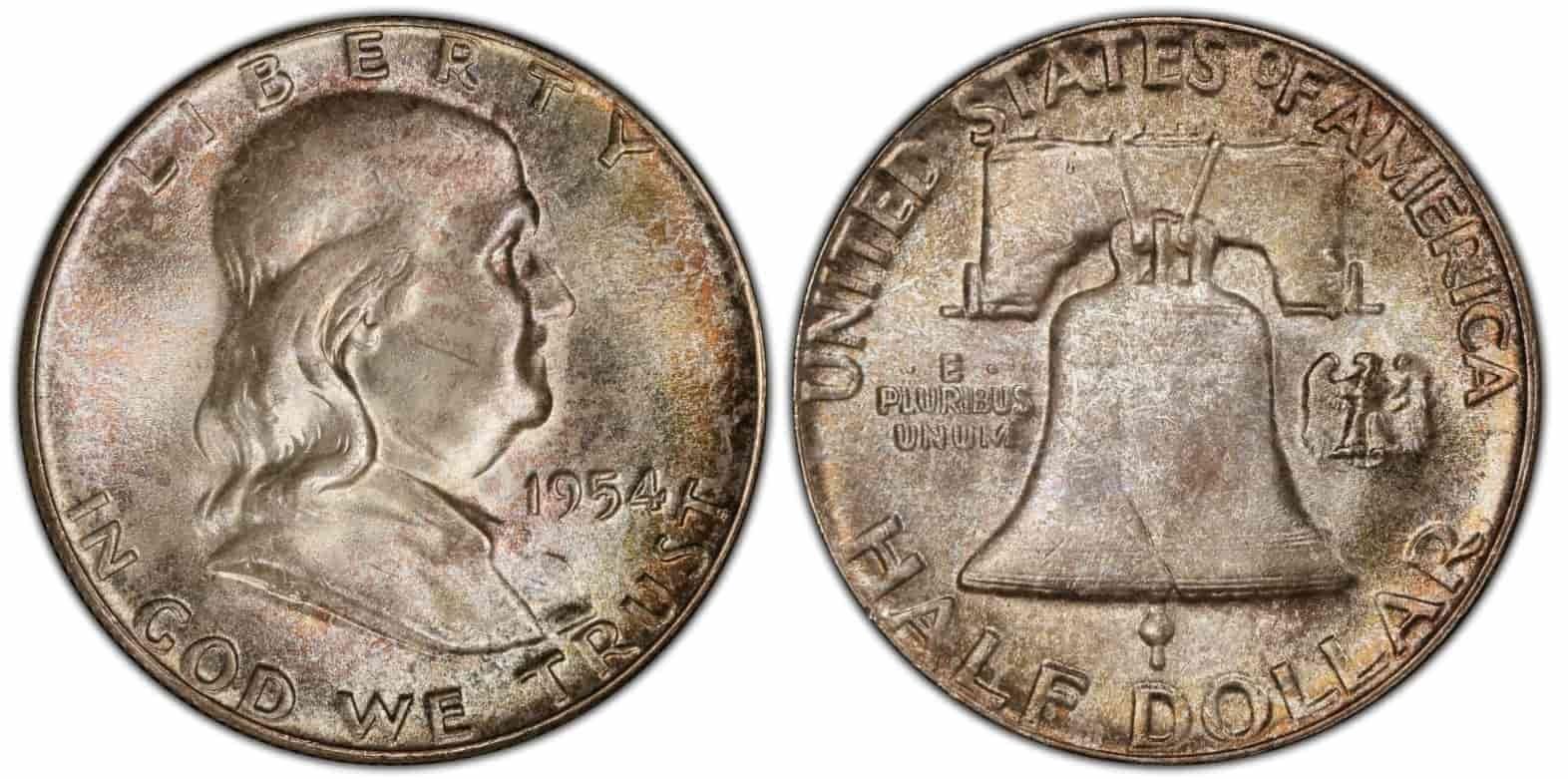 an image of 1954 Franklin Half Dollar coin