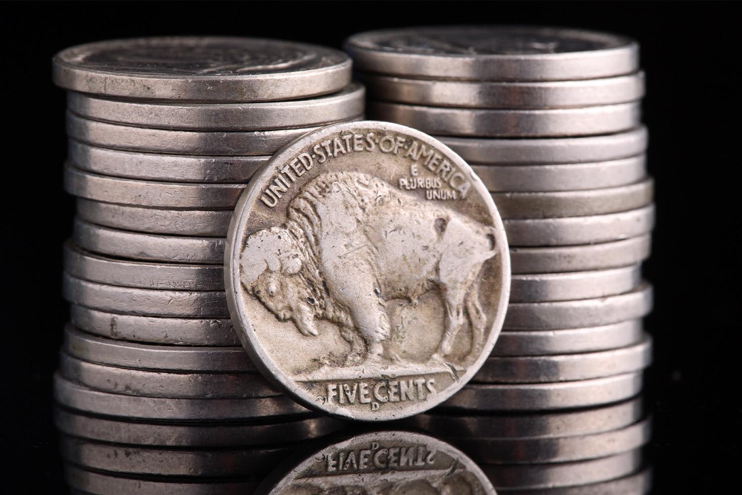 1920 S Buffalo Nickel - old San Francisco Indian head nickel