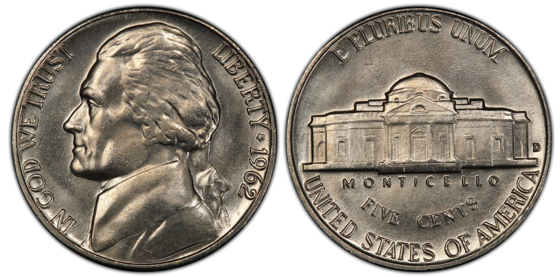 1962 d nickel value