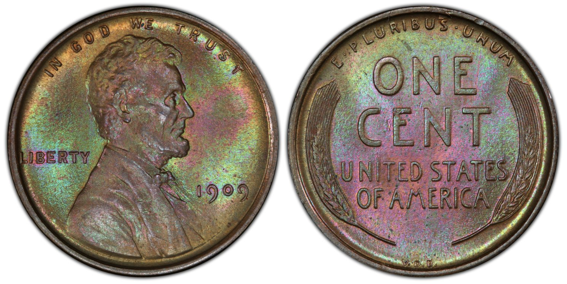 1909 VDB Wheat penny value