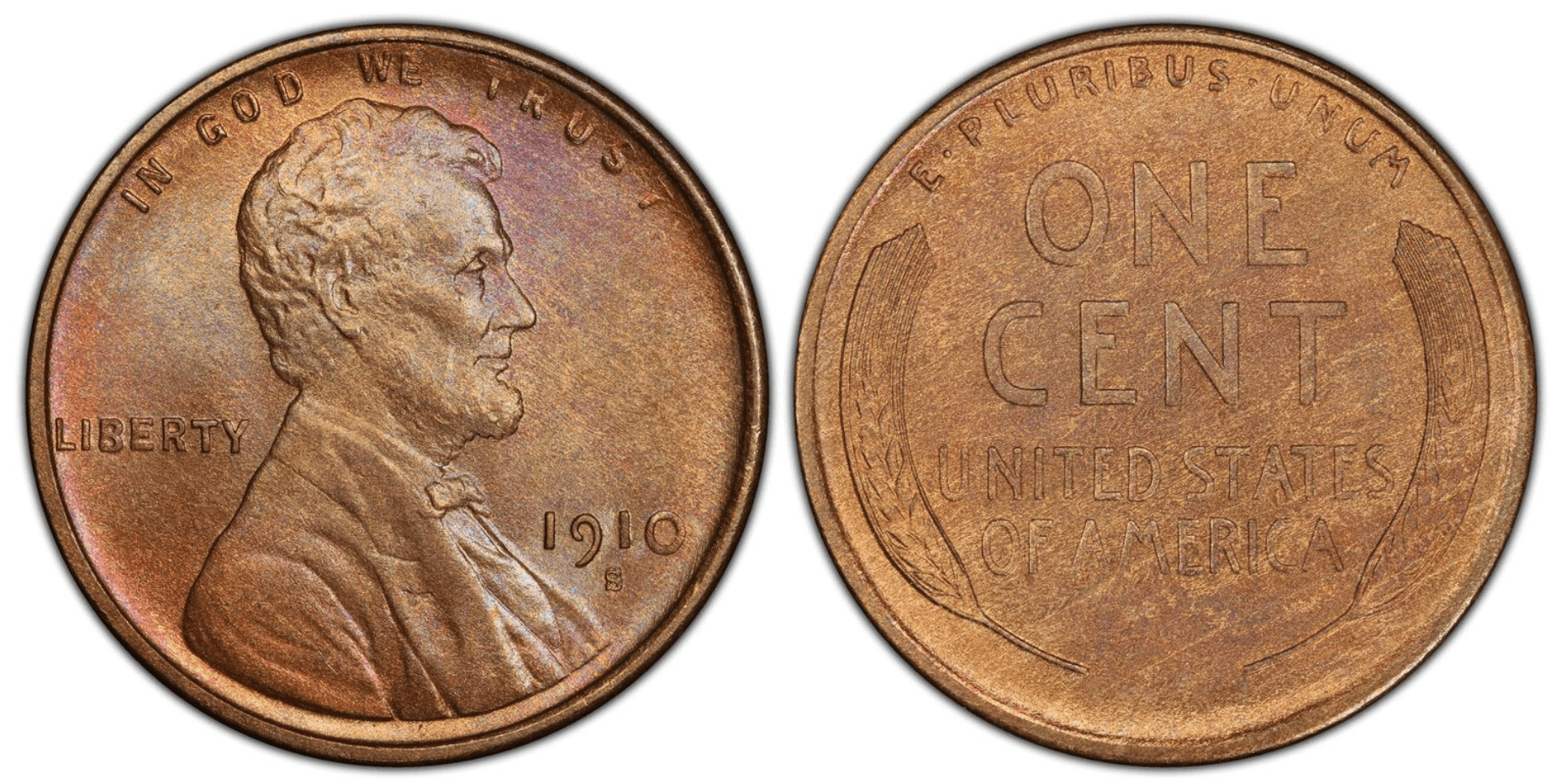 1910 S Wheat Penny Value