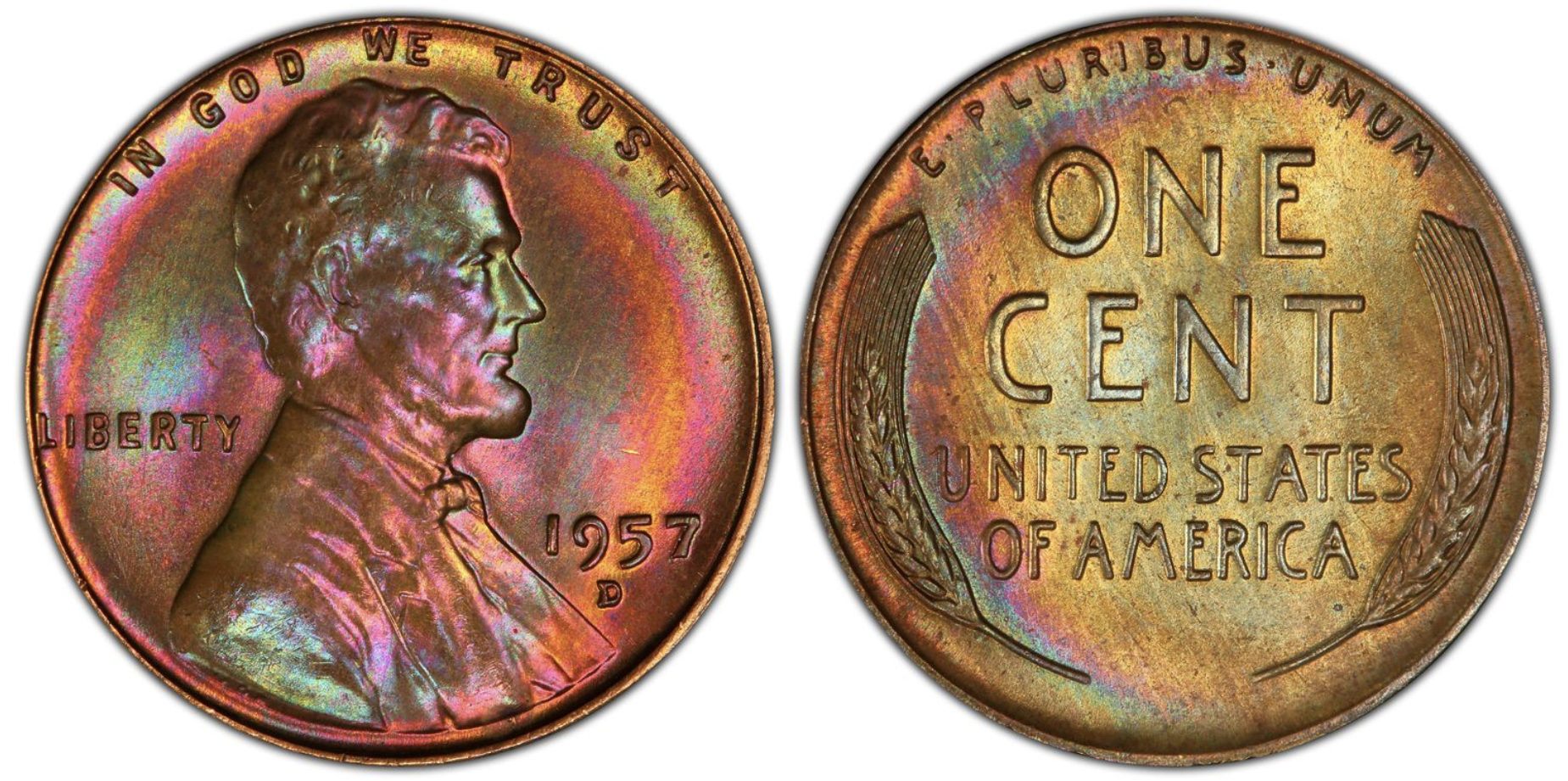 1957 d wheat penny value