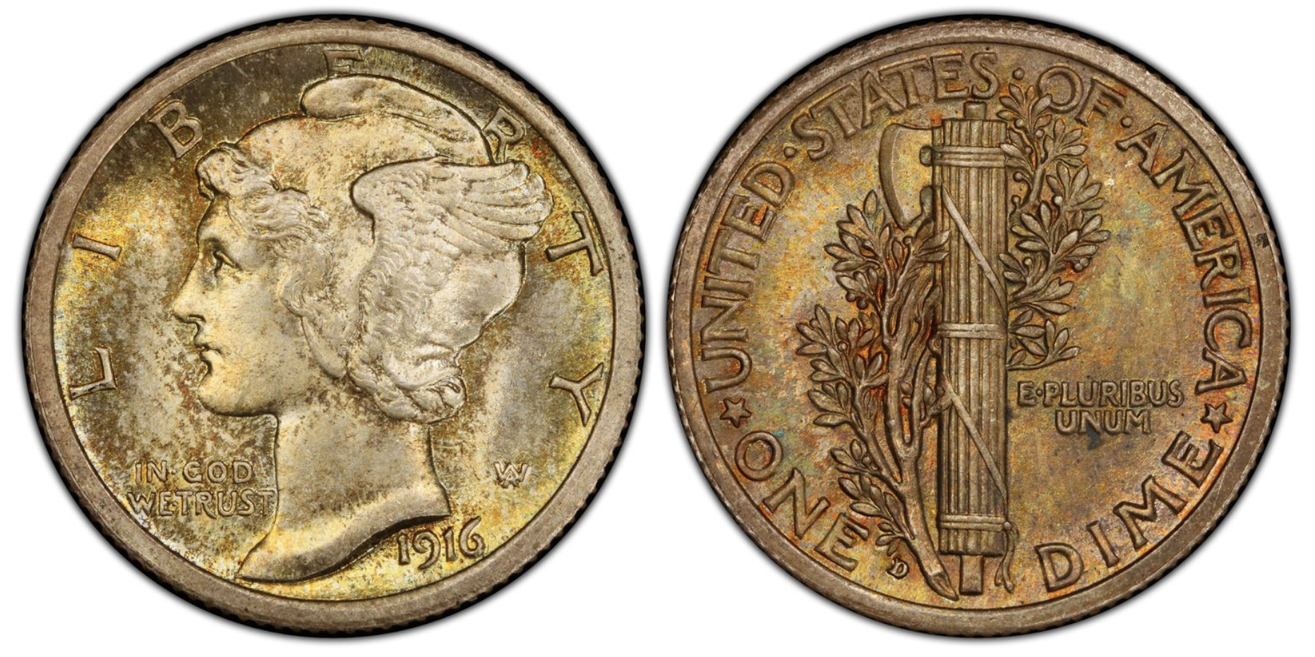 1916 D Mercury Dime Value