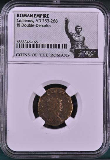 AD 253-268 Bronze Roman Gallienus NGC (Coins of the Romans Label)
