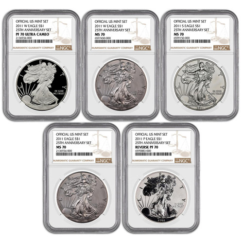 2013-W Silver Eagle Set NGC 70 Thomas Uram Signed - (2 Coin Set)
