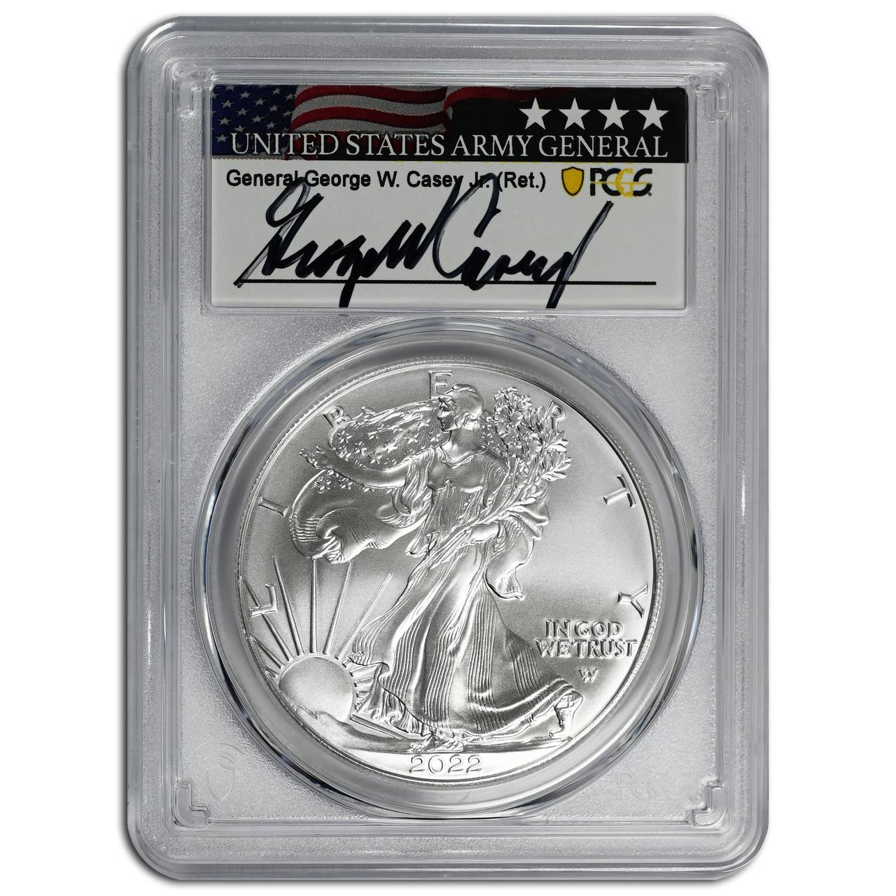2022 Silver Eagle PCGS MS70 First Strike (General George W