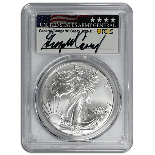 2022 Silver Eagle PCGS MS70 First Strike (General George W Casey