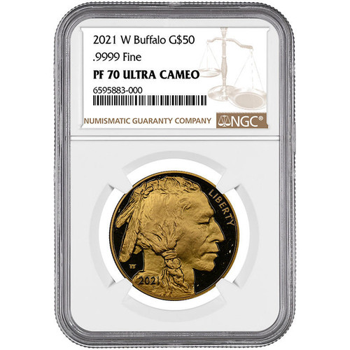 2021 $50 Proof Gold Buffalo NGC PF70 UCAM