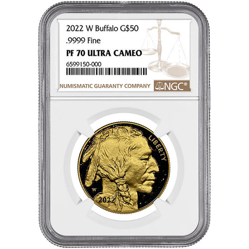 2022 $50 Proof Gold Buffalo NGC PF70 UCAM