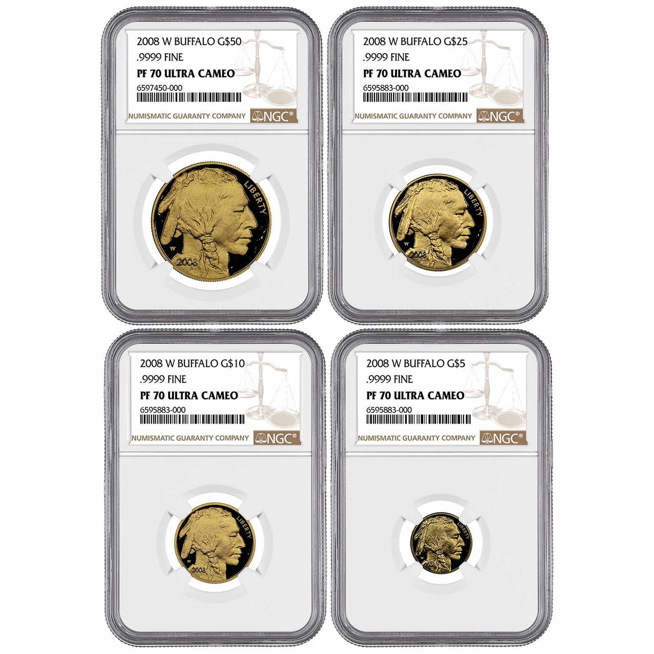 2008 Proof Gold Buffalo Set - Bullion Shark