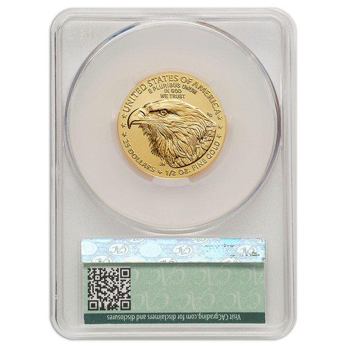 Buy 2024 $25 American Gold Eagle 1/2 oz CAC MS70 First Delivery