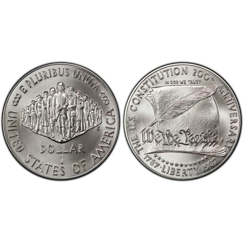 コレクション 1987 US Constitution 200th Silver Dollar Buy 1987 Constitution Dollar Brilliant Uncirculated online at