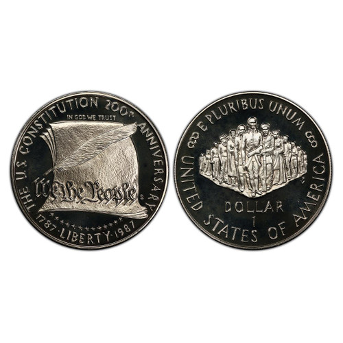 Buy 1987 Constitution Dollar GEM Proof online at Bullion Shark.