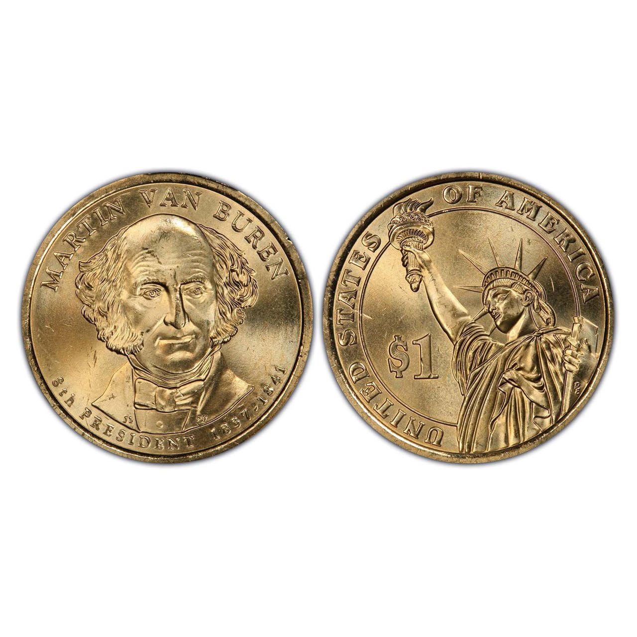 Buy 2008-D Martin Van Buren Presidential Dollar online.