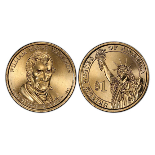 Buy 2009-D William Henry Harrison Presidential Dollar online.