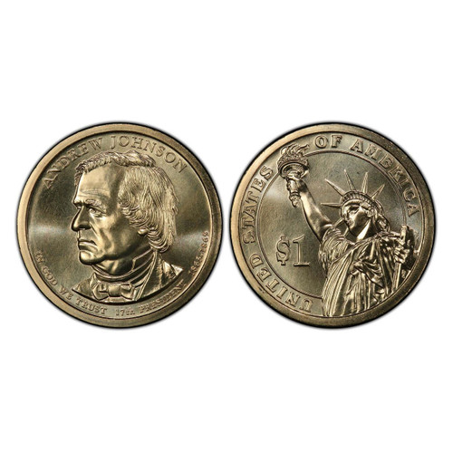 2011-P Andrew Johnson Presidential Dollar - BU in Original Mint Cello - For Sale, Buy Now Online