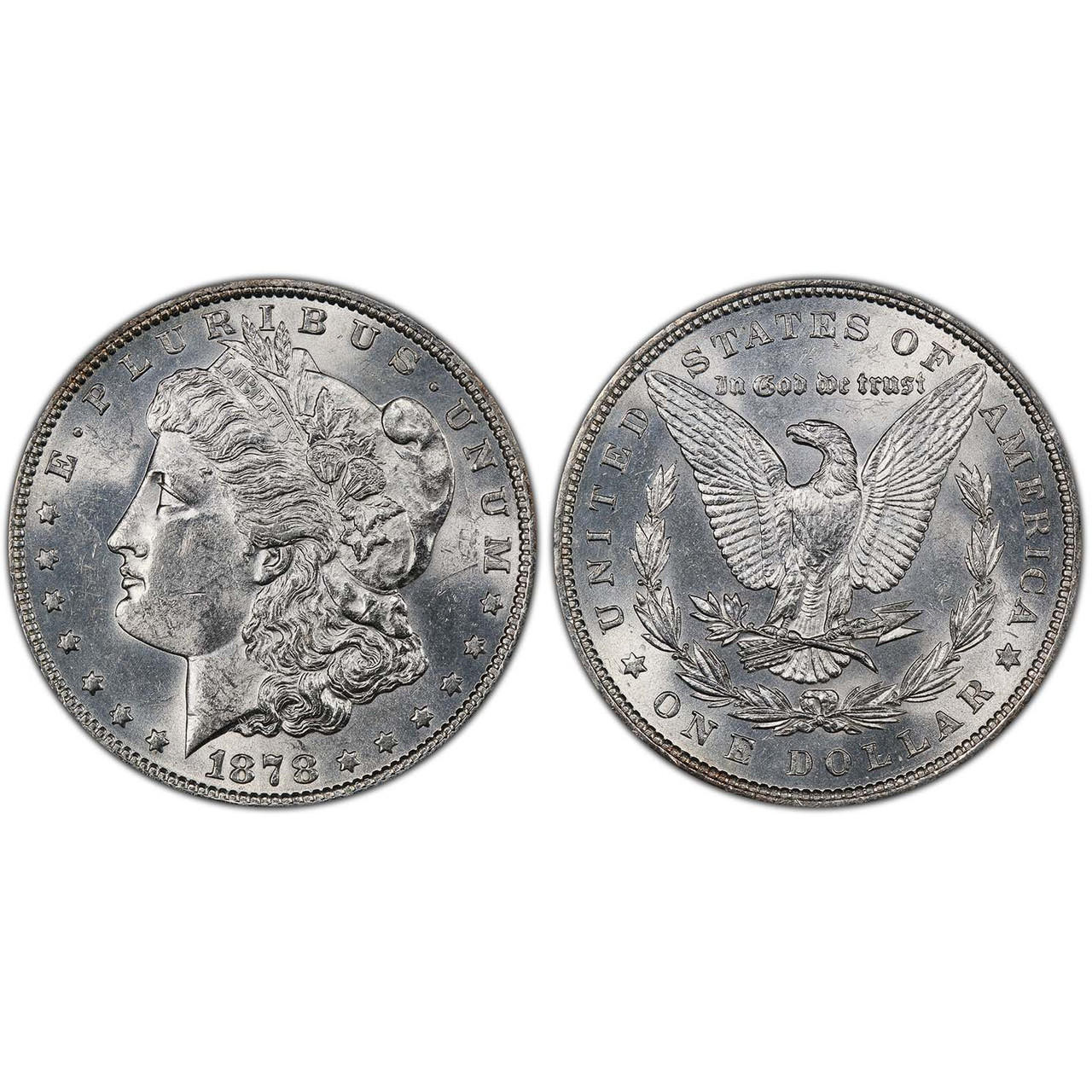 1878 Reverse of 1879 Morgan Dollar AU/BU