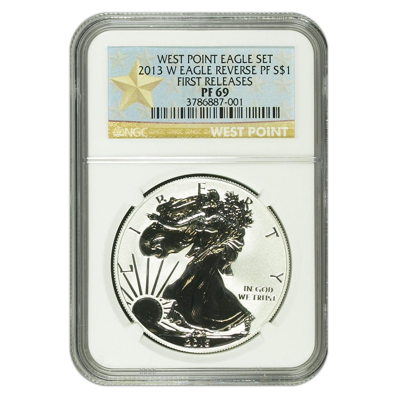 2013-W Reverse Proof Silver Eagle NGC Reverse PF69 FR - West Point