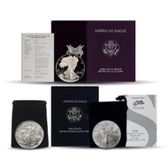 Bullionshark Ultimate First Year of Issue Silver Eagle 3pc Collection 