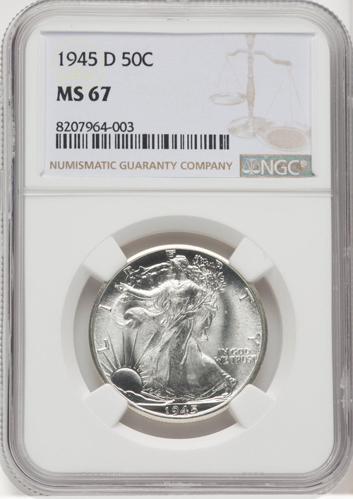 1945-D Walking Liberty Half Dollar NGC MS67 - 506077001