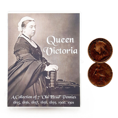 Buy Queen Victoria Penny Set Online - Victoria Old Head Penny