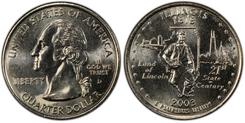 Buy 2003-D Illinois State Quarter BU Online