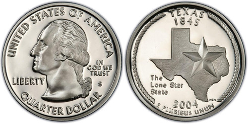 Buy 2004-S Texas State Quarter Choice Proof 90% Silver Online
