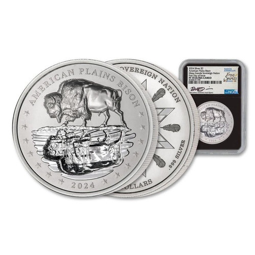 Buy 2024 2 oz Silver Bison Mesa Grande Free Spirits Online
