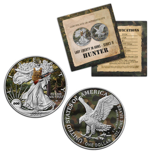 Buy Colorized Silver Eagle Coins Online : 2024 Silver Eagle